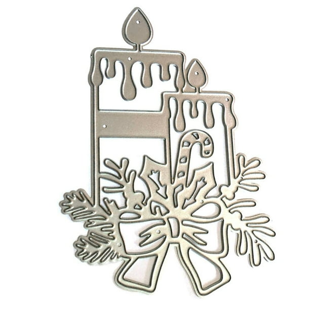 DIY Christmas Candlestick Metal Cutting Dies Stencil Scrapbooking Paper Cards DIY Christmas Candlestick Metal Cutting Dies Stencil Scrapbooking Paper Cards